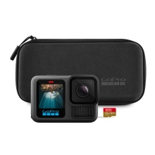 GoPro Kamera HERO13 - der bisher besten Kamera, inkl. SanDisk microSDKarte mit 64 GB + Transporttasche - schwarz